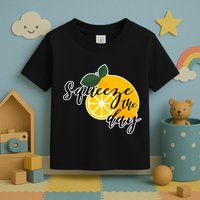 Squeeze The Day Lemon Motivational Toddler T-Shirt