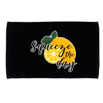 Squeeze The Day Lemon Motivational Microfiber Hand Towel