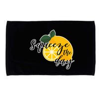 Squeeze The Day Lemon Motivational Microfiber Hand Towel