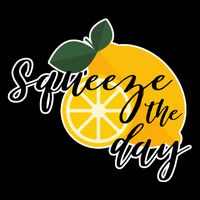 Squeeze The Day Lemon Motivational Short Acrylic Beanie
