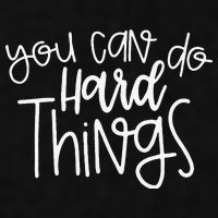 State Testing Day Teacher Motivation You Can Do Hard Things Ladies PosiCharge Tri-Blend Wicking Tank
