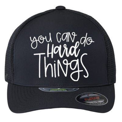 State Testing Day Teacher Motivation You Can Do Hard Things Flexfit Unipanel Trucker Cap