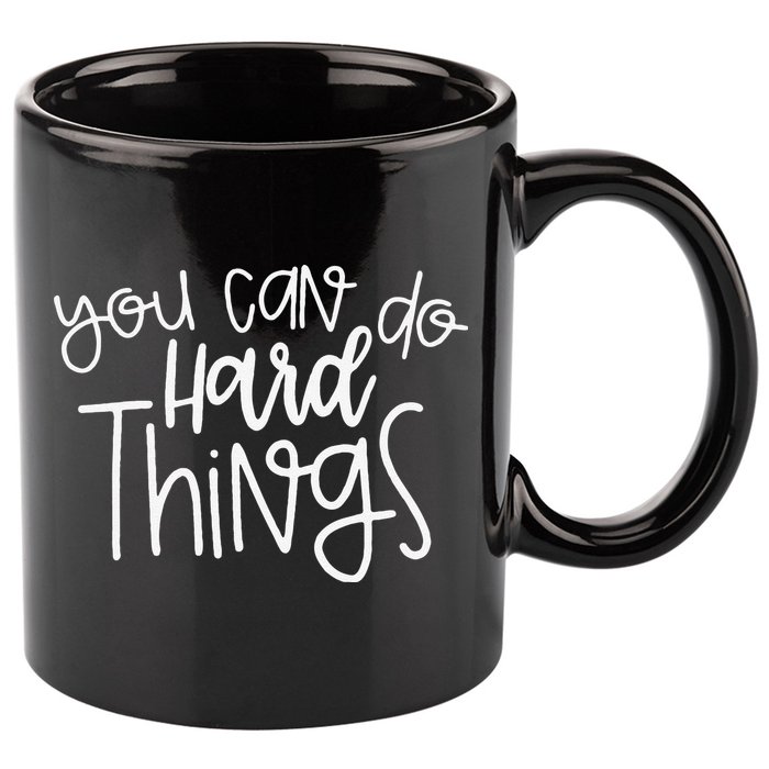State Testing Day Teacher Motivation You Can Do Hard Things 11oz C Handle Ceramic Mug