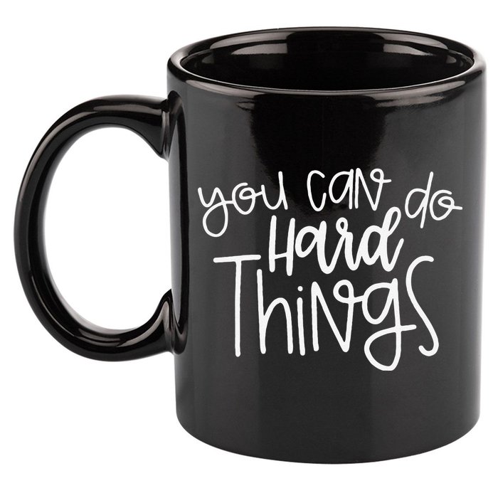 State Testing Day Teacher Motivation You Can Do Hard Things 11oz C Handle Ceramic Mug