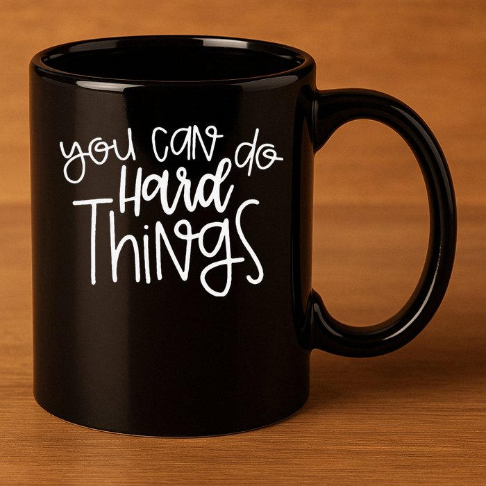 State Testing Day Teacher Motivation You Can Do Hard Things 11oz C Handle Ceramic Mug