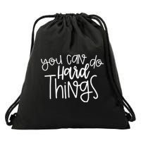 State Testing Day Teacher Motivation You Can Do Hard Things Drawstring Bag