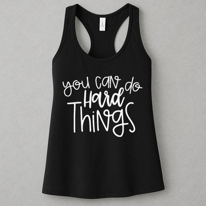 State Testing Day Teacher Motivation You Can Do Hard Things Womens Tank Top