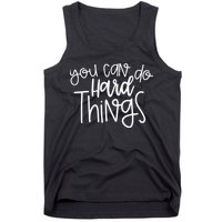 State Testing Day Teacher Motivation You Can Do Hard Things Tank Top