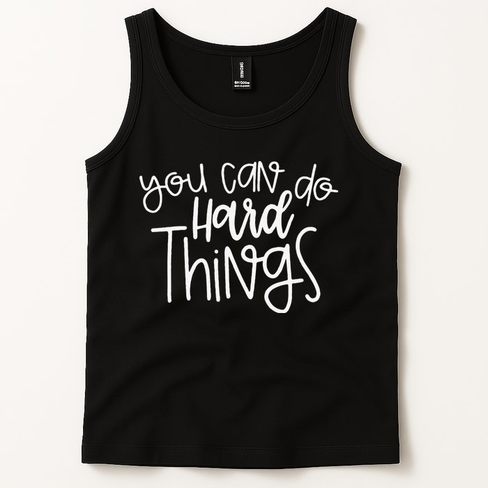 State Testing Day Teacher Motivation You Can Do Hard Things Tank Top