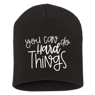 State Testing Day Teacher Motivation You Can Do Hard Things Short Acrylic Beanie