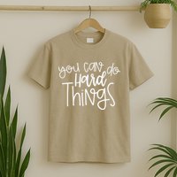 State Testing Day Teacher Motivation You Can Do Hard Things T-Shirt