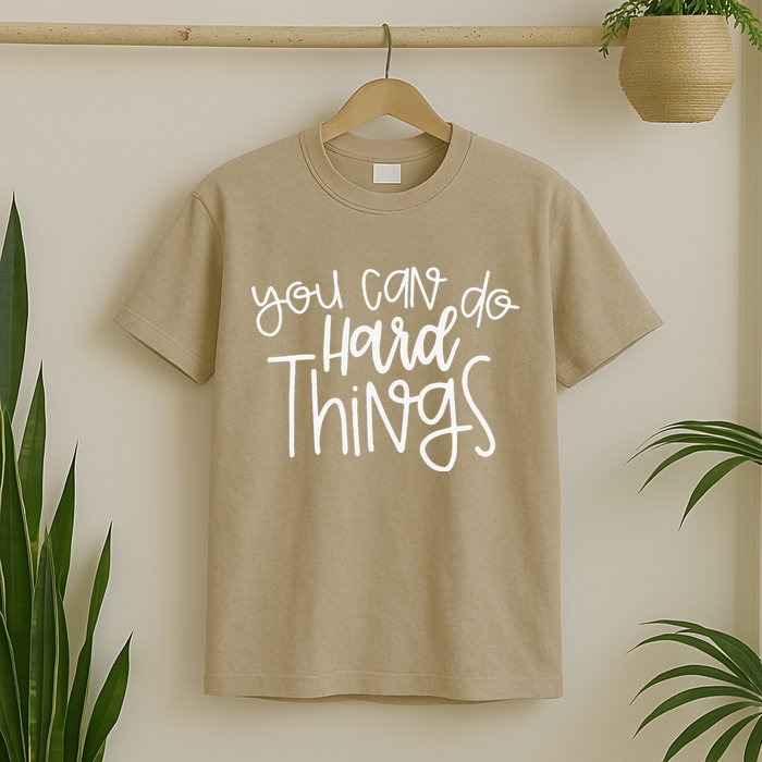 State Testing Day Teacher Motivation You Can Do Hard Things T-Shirt