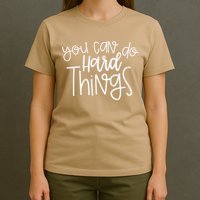 State Testing Day Teacher Motivation You Can Do Hard Things T-Shirt