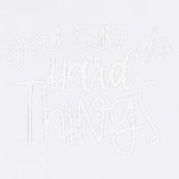 State Testing Day Teacher Motivation You Can Do Hard Things Garment-Dyed Sweatshirt