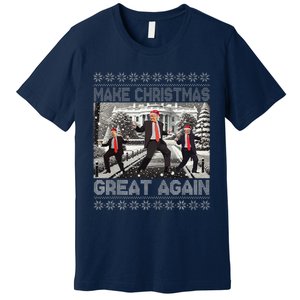 Santa Trump Dance Make Christmas Great Again Ugly Sweater Premium T-Shirt