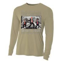 Santa Trump Dance Make Christmas Great Again Ugly Sweater Cooling Performance Long Sleeve Crew