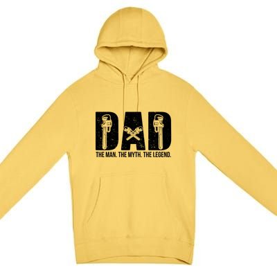 Steam Technician Dad Father Steam Engineer Funny Gift Premium Pullover Hoodie