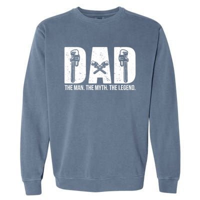 Steam Technician Dad Father Steam Engineer Funny Gift Garment-Dyed Sweatshirt