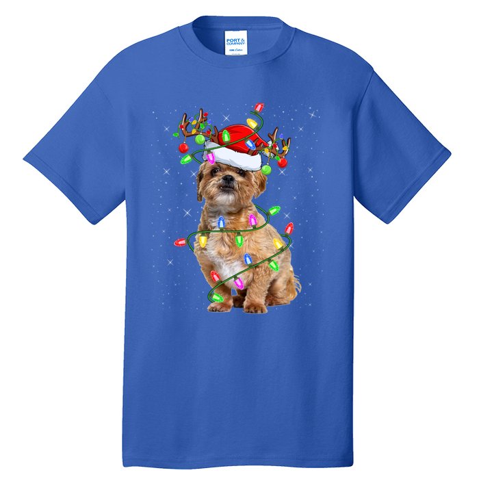 Shih Tzu Dog Lover Xmas Lighting Santa Shih Tzu Christmas Great Gift Tall T-Shirt