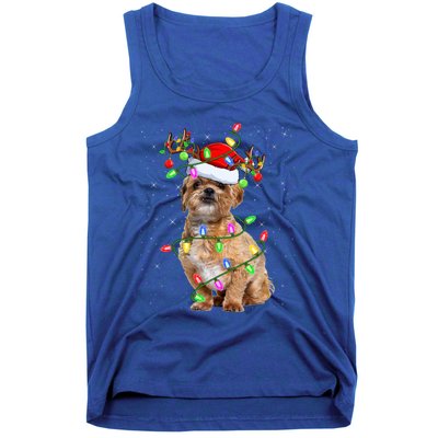 Shih Tzu Dog Lover Xmas Lighting Santa Shih Tzu Christmas Great Gift Tank Top