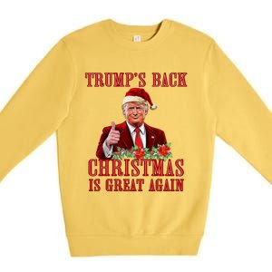 Santa Trump Dance Make Christmas Great Again Ugly Sweater Premium Crewneck Sweatshirt