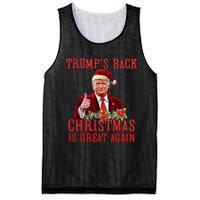 Santa Trump Dance Make Christmas Great Again Ugly Sweater Mesh Reversible Basketball Jersey Tank