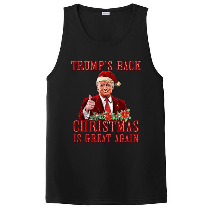 Santa Trump Dance Make Christmas Great Again Ugly Sweater PosiCharge Competitor Tank