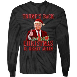 Santa Trump Dance Make Christmas Great Again Ugly Sweater Tie-Dye Long Sleeve Shirt