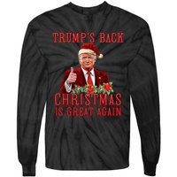 Santa Trump Dance Make Christmas Great Again Ugly Sweater Tie-Dye Long Sleeve Shirt