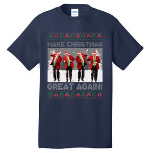 Santa Trump Dance Make Christmas Great Again Ugly Sweater Tall T-Shirt