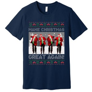 Santa Trump Dance Make Christmas Great Again Ugly Sweater Premium T-Shirt