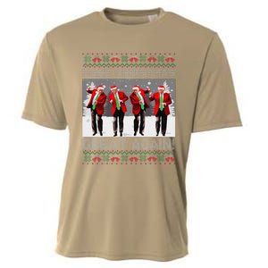 Santa Trump Dance Make Christmas Great Again Ugly Sweater Cooling Performance Crew T-Shirt