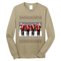 Santa Trump Dance Make Christmas Great Again Ugly Sweater Long Sleeve Shirt