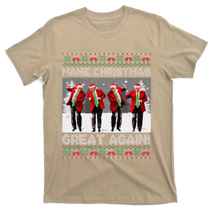 Santa Trump Dance Make Christmas Great Again Ugly Sweater T-Shirt