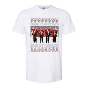 Santa Trump Dance Make Christmas Great Again Ugly Sweater Softstyle CVC T-Shirt