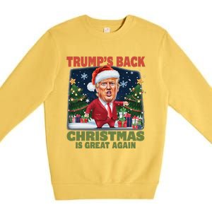 Santa Trump Dance Make Christmas Great Again Ugly Sweater Premium Crewneck Sweatshirt