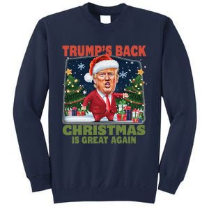 Santa Trump Dance Make Christmas Great Again Ugly Sweater Tall Sweatshirt