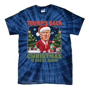 Santa Trump Dance Make Christmas Great Again Ugly Sweater Tie-Dye T-Shirt