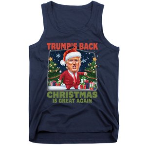 Santa Trump Dance Make Christmas Great Again Ugly Sweater Tank Top