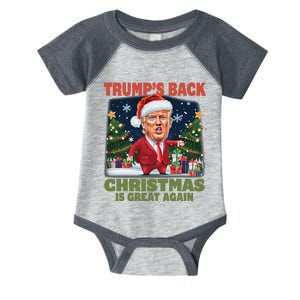 Santa Trump Dance Make Christmas Great Again Ugly Sweater Infant Baby Jersey Bodysuit