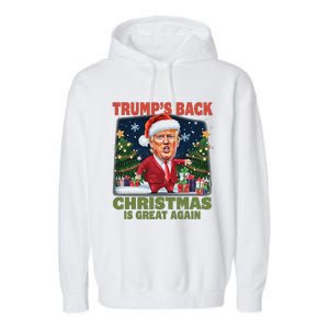 Santa Trump Dance Make Christmas Great Again Ugly Sweater Garment-Dyed Fleece Hoodie