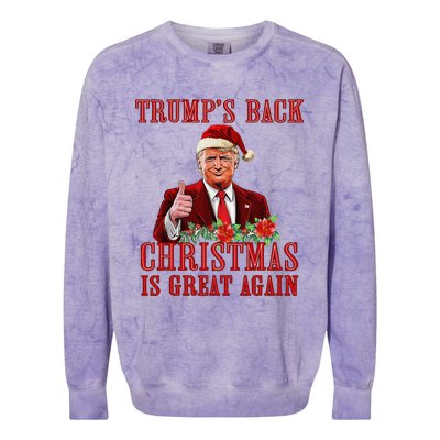 Santa Trump Dance Make Christmas Great Again Ugly Sweater Colorblast Crewneck Sweatshirt