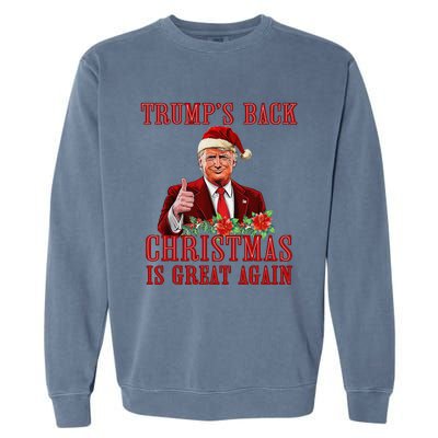 Santa Trump Dance Make Christmas Great Again Ugly Sweater Garment-Dyed Sweatshirt