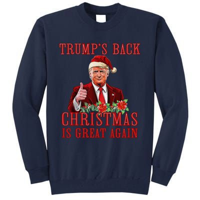 Santa Trump Dance Make Christmas Great Again Ugly Sweater Tall Sweatshirt