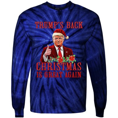 Santa Trump Dance Make Christmas Great Again Ugly Sweater Tie-Dye Long Sleeve Shirt