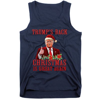 Santa Trump Dance Make Christmas Great Again Ugly Sweater Tank Top