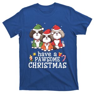 Shih Tzu Dogs Merry Mother Father Have A Pawsome Christmas Great Gift T-Shirt