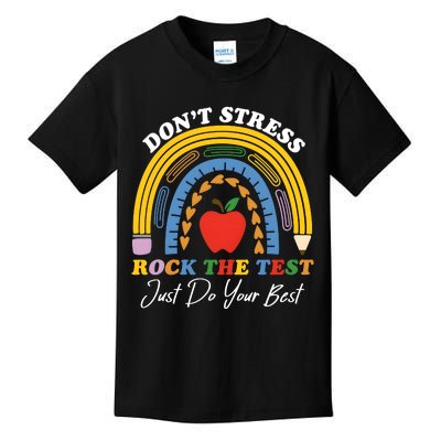 State Testing DonT Stress Rock The Test Kids T-Shirt