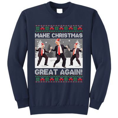 Santa Trump Dance Make Christmas Great Again Ugly Sweater Sweatshirt