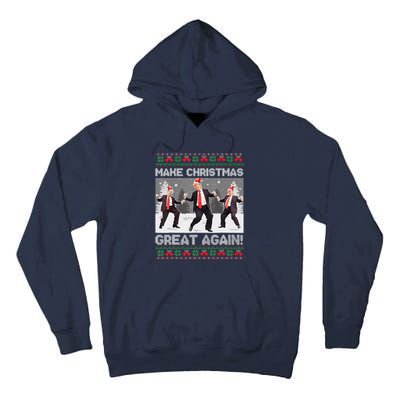 Santa Trump Dance Make Christmas Great Again Ugly Sweater Tall Hoodie